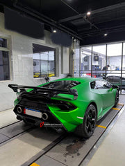 Buy Now DRY CARBON REAR BUMPER for LAMBORGHINI HURACAN LP580 LP610 EVO 2014+ upgrade to TECNICA and upgrade car parts from SIR Tuning at the Best Price. Headlights, Tail lights, Bodykits, Navigations, Carbon body kit and more - Fast & Free Shipping within Europe, US & Worldwide.