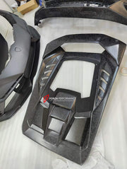 Buy Now DRY CARBON REAR ENGINE COVER for LAMBORGHINI HURACAN EVO 2019+ | RWD STYLE and upgrade car parts from SIR Tuning at the Best Price. Headlights, Tail lights, Bodykits, Navigations, Carbon body kit and more - Fast & Free Shipping within Europe, US & Worldwide.