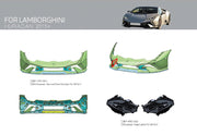Buy Now CONVERSION PLASTIC FRONT BUMPER WITH HEADLIGHTS FOR LAMBORGHINI HURACAN LP580 LP610 2015+ UPGRADE TO TECNICA LP640 and upgrade car parts from SIR Tuning at the Best Price. Headlights, Tail lights, Bodykits, Navigations, body kit and more - Fast & Free Shipping within Europe, US & Worldwide.