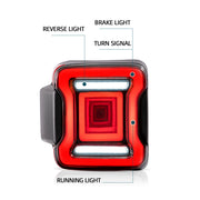 Buy Now Vland Carlamp Tail Lights for Jeep Wrangler 2018-2021 with Dynamic Animation and Dual Reverse Lights ( Not Fit JK) Smoked Lens and upgrade car parts from SIR Tuning at the Best Price. Headlights, Tail lights, Bodykits, Navigations, Automotive Taillight Assemblies and more - Fast & Free Shipping within Europe, US & Worldwide.