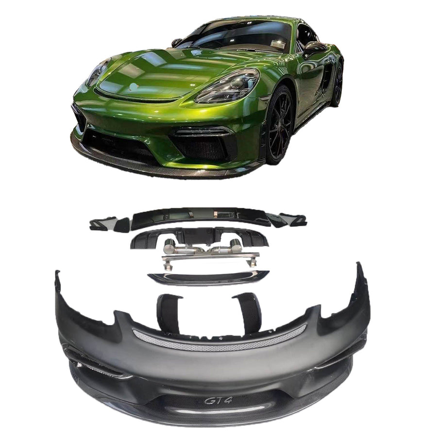 Buy Now CONVERSION UPGRADE CARBON BODY KIT for PORSCHE 718 982 2016+ upgrade to GT4 and upgrade car parts from SIR Tuning at the Best Price. Headlights, Tail lights, Bodykits, Navigations, body kit and more - Fast & Free Shipping within Europe, US & Worldwide.
