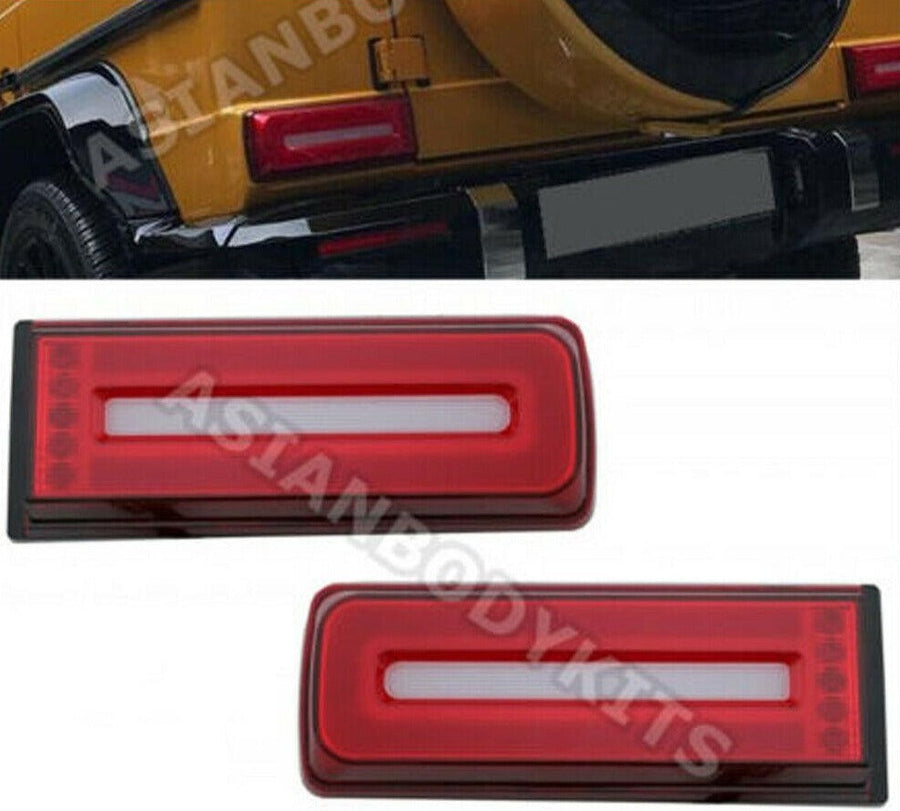 Buy Now CONVERSION MERCEDES BENZ G CLASS W464 TAIL LIGHTS for MERCEDES BENZ G CLASS W463 G350 G500 G63 1990 - 2017 and upgrade car parts from SIR Tuning at the Best Price. Headlights, Tail lights, Bodykits, Navigations, body kit and more - Fast & Free Shipping within Europe, US & Worldwide.