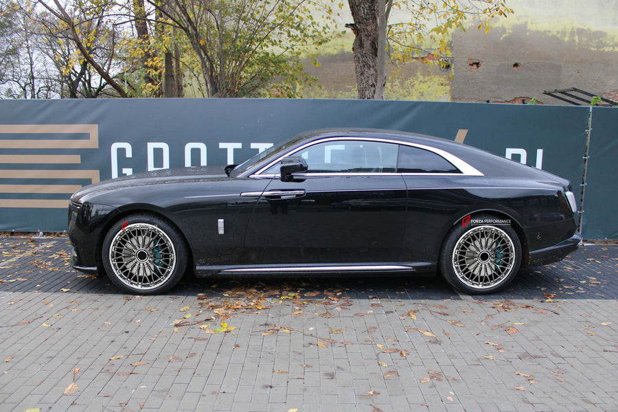Buy Now FORGED WHEELS RIMS FOR ROLLS ROYCE SPECTRE 17 and upgrade car parts from SIR Tuning at the Best Price. Headlights, Tail lights, Bodykits, Navigations, Gallery and more - Fast & Free Shipping within Europe, US & Worldwide.