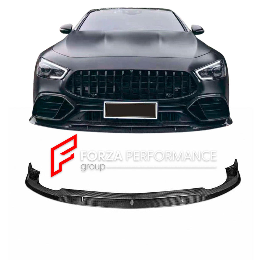 Buy Now CARBON FRONT LIP for MERCEDES BENZ AMG X290 GT43 GT50 GT53 GT63 4 DOOR 2018+ and upgrade car parts from SIR Tuning at the Best Price. Headlights, Tail lights, Bodykits, Navigations, Carbon body kit and more - Fast & Free Shipping within Europe, US & Worldwide.