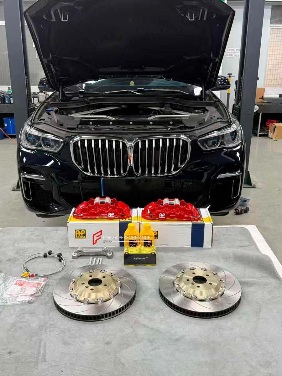 Buy Now FRONT BIG BRAKE KIT BBK for BMW X5 xDRIVE30Li G05 G18 2018 - 2023 and upgrade car parts from SIR Tuning at the Best Price. Headlights, Tail lights, Bodykits, Navigations, BIG BRAKE KIT and more - Fast & Free Shipping within Europe, US & Worldwide.