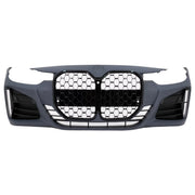 Front Bumper suitable for BMW 3 Series F30 F31 Non LCI & LCI (2011-2018) Conversion to G80 M3 Design Black Grille – product i
