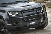 Buy Now PLUMB FRONT BUMPER BULL BAR for LAND ROVER DEFENDER 90 110 130 L663 2019+ and upgrade car parts from SIR Tuning at the Best Price. Headlights, Tail lights, Bodykits, Navigations, Carbon body kit and more - Fast & Free Shipping within Europe, US & Worldwide.