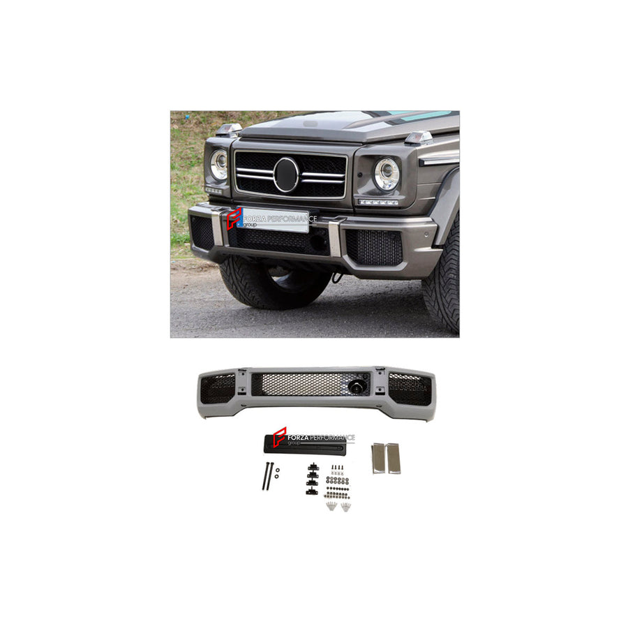 Buy Now FRONT BUMPER for MERCEDES-BENZ G-CLASS W463 G63 2008 - 2018 and upgrade car parts from SIR Tuning at the Best Price. Headlights, Tail lights, Bodykits, Navigations, Body Kit and more - Fast & Free Shipping within Europe, US & Worldwide.