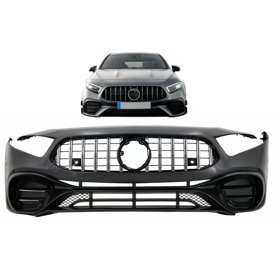 Front Bumper suitable for Mercedes A-Class W177 Hatchback / V177 Sedan (2018-2022) A45 Design – product image 1