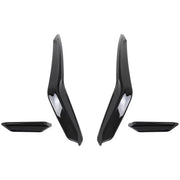 Front Bumper Side Fins Flaps suitable for VW Golf 8 Mk8 MQB GTI / R-Line (2020-Up) Piano Black – product image 2