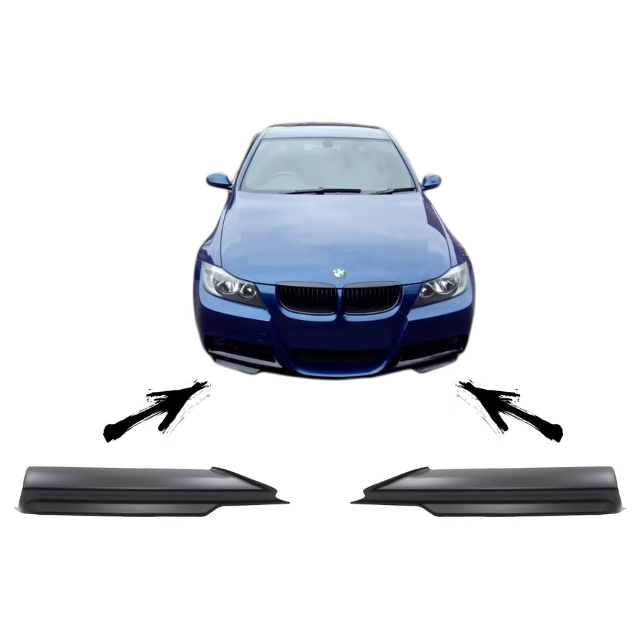 Front Bumper Splitters Spoiler Lip suitable for BMW 3 Series E90 E91 M-Tech (2005-2008) – product image 1