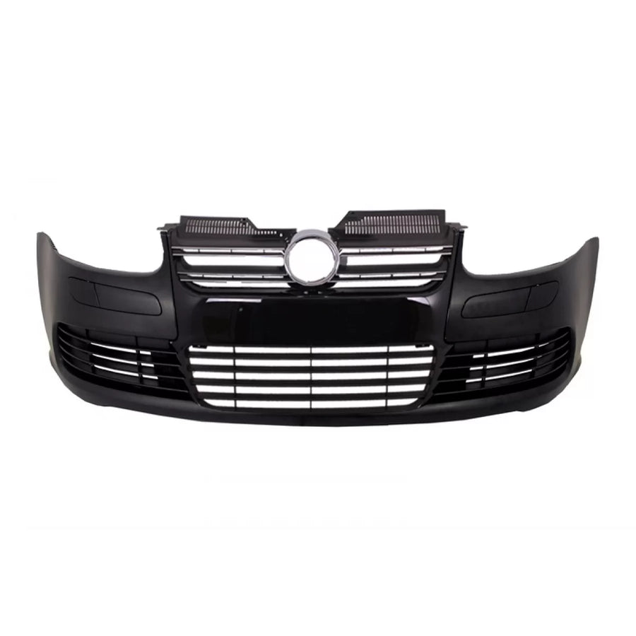 Front Bumper suitable for VW Golf V 5 (2003-2007) Jetta (2005-2010) R32 Piano Glossy Black Grill – product image 1