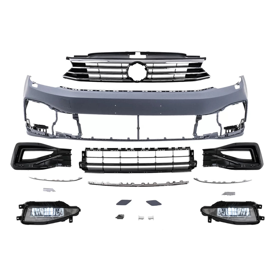 Front Bumper suitable for VW Passat B8 3G (2015-2018) upgrade to B8.5 R Design – product image 1