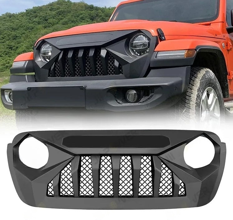 Buy Now FRONT GRILLE for JEEP WRANGLER JL 2018 - 2023 and upgrade car parts from SIR Tuning at the Best Price. Headlights, Tail lights, Bodykits, Navigations, body kit and more - Fast & Free Shipping within Europe, US & Worldwide.