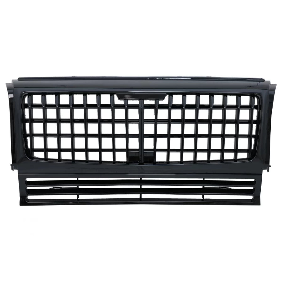 Front Grille suitable for Mercedes G-Class W463 (1990-2017) GT-R Panamericana Vertical Exclusive Design Piano Black – product
