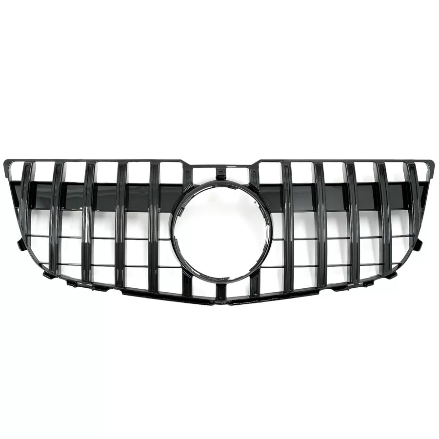 Front Grille suitable for Mercedes GLK-Class X204 Facelift (2013-2015) GT-R Panamericana Design Piano Black – product image 1