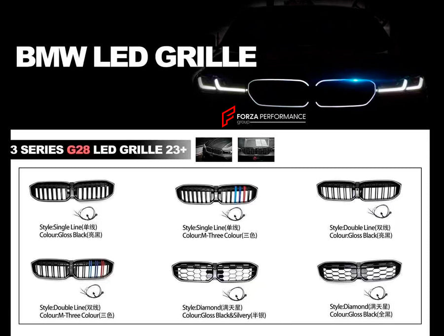 Buy Now FRONT GRILLE WITH LED LIGHTS for BMW MODELS and upgrade car parts from SIR Tuning at the Best Price. Headlights, Tail lights, Bodykits, Navigations, body kit and more - Fast & Free Shipping within Europe, US & Worldwide.