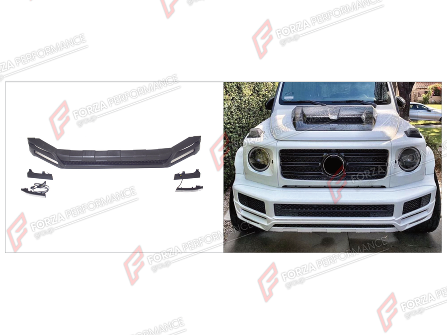 Buy Now FRONT LIP for MERCEDES-BENZ G-CLASS W464 G500 2019 - 2024 and upgrade car parts from SIR Tuning at the Best Price. Headlights, Tail lights, Bodykits, Navigations, Body Kit and more - Fast & Free Shipping within Europe, US & Worldwide.