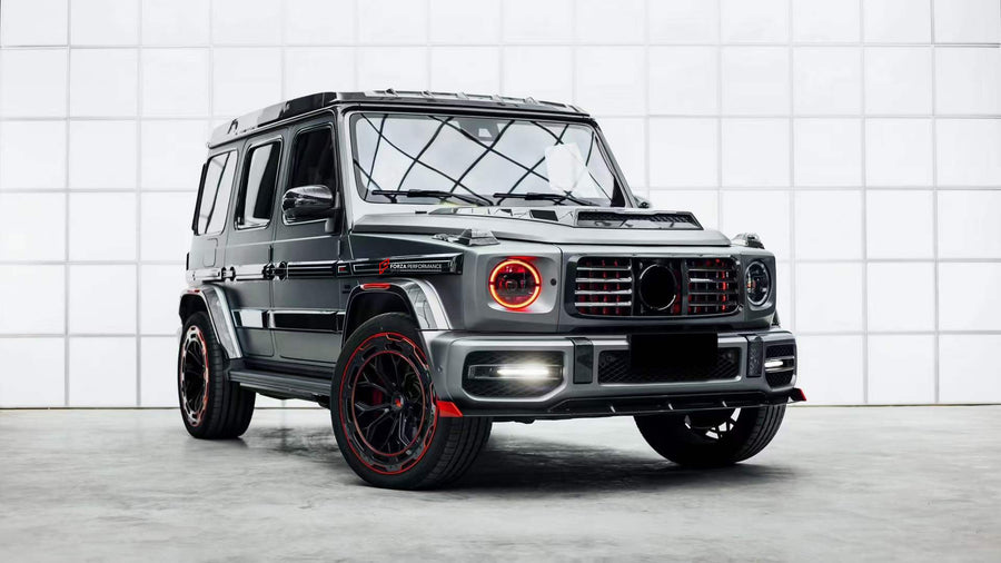 Buy Now FULL CARBON BODY KIT FOR MERCEDES-BENZ W464 W463A G63 G500 G550 2018+ and upgrade car parts from SIR Tuning at the Best Price. Headlights, Tail lights, Bodykits, Navigations, Carbon body kit and more - Fast & Free Shipping within Europe, US & Worldwide.