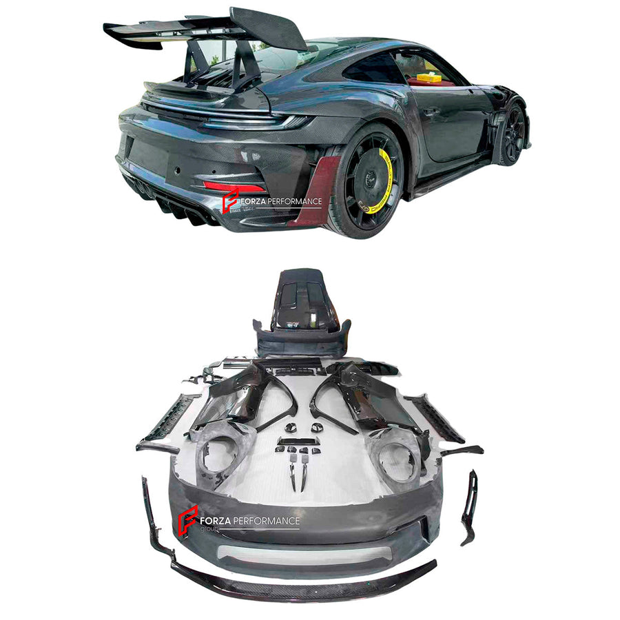 Buy Now FULL CARBON SHELL REPLACEMENT PARTS for PORSCHE 911 992.1 GT3 RS 2019 - 2025 and upgrade car parts from SIR Tuning at the Best Price. Headlights, Tail lights, Bodykits, Navigations, body kit and more - Fast & Free Shipping within Europe, US & Worldwide.