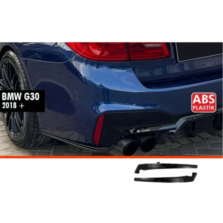 For G30 Rear Side Splitters Piano Black ABS / 2018-2020 (R+L Set) – product image 1