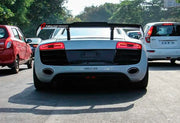 Buy Now CARBON FIBER TRUNK SPOILER FOR AUDI R8 TYPE 42 2007 - 2015 | GT STYLE and upgrade car parts from SIR Tuning at the Best Price. Headlights, Tail lights, Bodykits, Navigations, body kit and more - Fast & Free Shipping within Europe, US & Worldwide.
