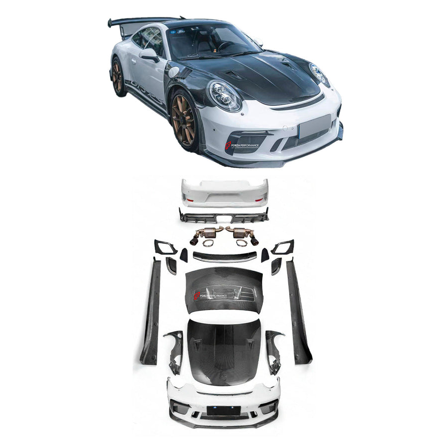 Buy Now CONVERSION UPGRADE CARBON BODY KIT for PORSCHE 911 991.2 CARRERA 2015 - 2020 upgrade to GT3 RS and upgrade car parts from SIR Tuning at the Best Price. Headlights, Tail lights, Bodykits, Navigations, body kit and more - Fast & Free Shipping within Europe, US & Worldwide.