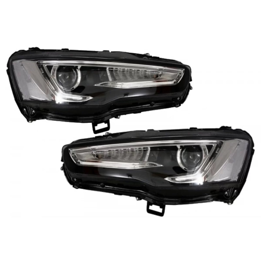 Headlights LED DRL suitable for Mitsubishi Lancer (2007-2017) Dual Projector Dynamic Sequential Signal – product image 1