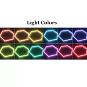Hexagon HoneyComb Ceiling LED Light System 4.84 x 2.43m RGB Light – product image 2