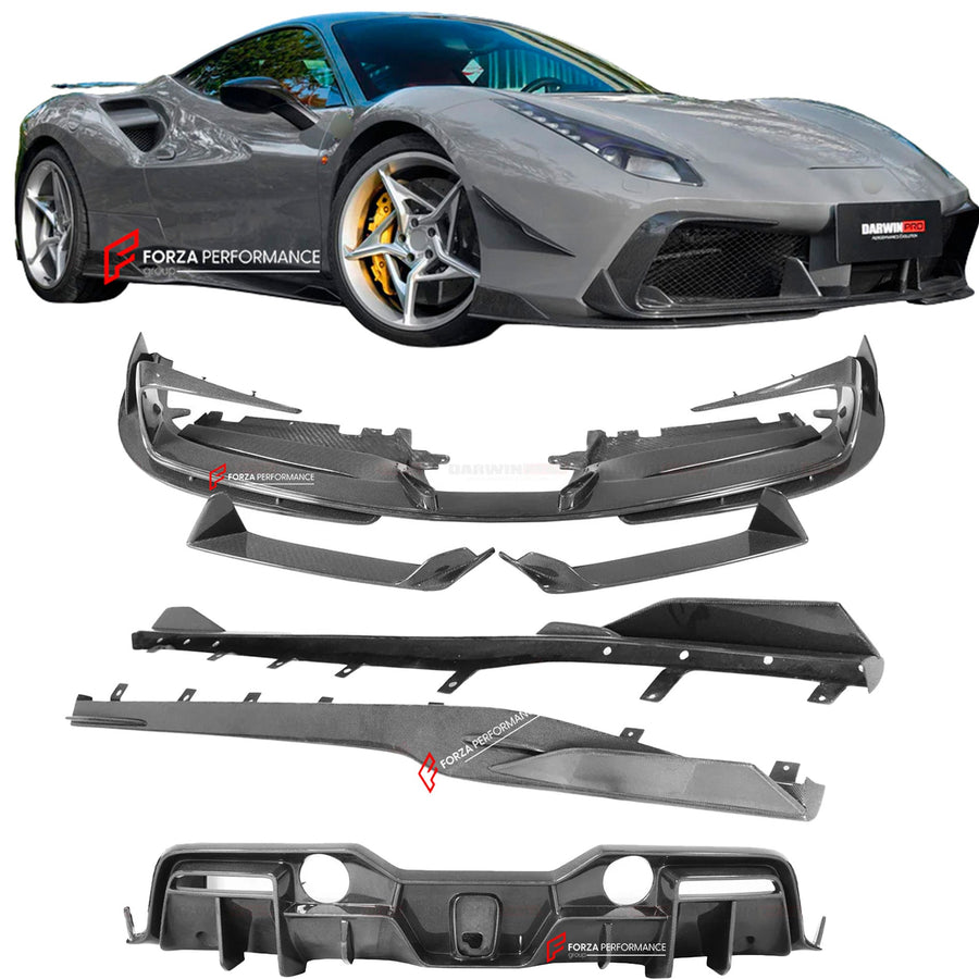 Buy Now IMP PERFORMANCE CARBON WIDE BODY SOFT KIT for FERRARI GTB GTS 488 SPIDER 2015 - 2022 and upgrade car parts from SIR Tuning at the Best Price. Headlights, Tail lights, Bodykits, Navigations, body kit and more - Fast & Free Shipping within Europe, US & Worldwide.