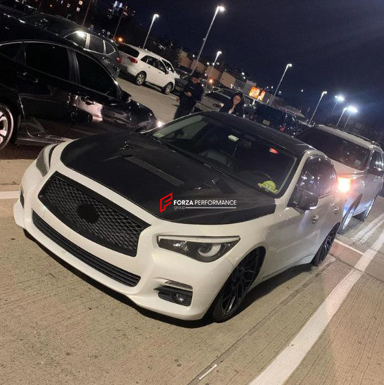 Buy Now CARBON FIBER HOOD BONNET FOR INFINITI Q50 2014-2022 and upgrade car parts from SIR Tuning at the Best Price. Headlights, Tail lights, Bodykits, Navigations, Carbon body kit and more - Fast & Free Shipping within Europe, US & Worldwide.