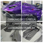 Buy Now KIT CARROZZERIA IN CARBONIO SECCO PER LA CONVERSIONE DI LAMBORGHINI HURACAN IN HURACAN STO and upgrade car parts from SIR Tuning at the Best Price. Headlights, Tail lights, Bodykits, Navigations, body kit and more - Fast & Free Shipping within Europe, US & Worldwide.