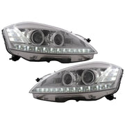 LED Headlights suitable for Mercedes S-Class W221 (2005-2009) Facelift Look LHD – product image 2