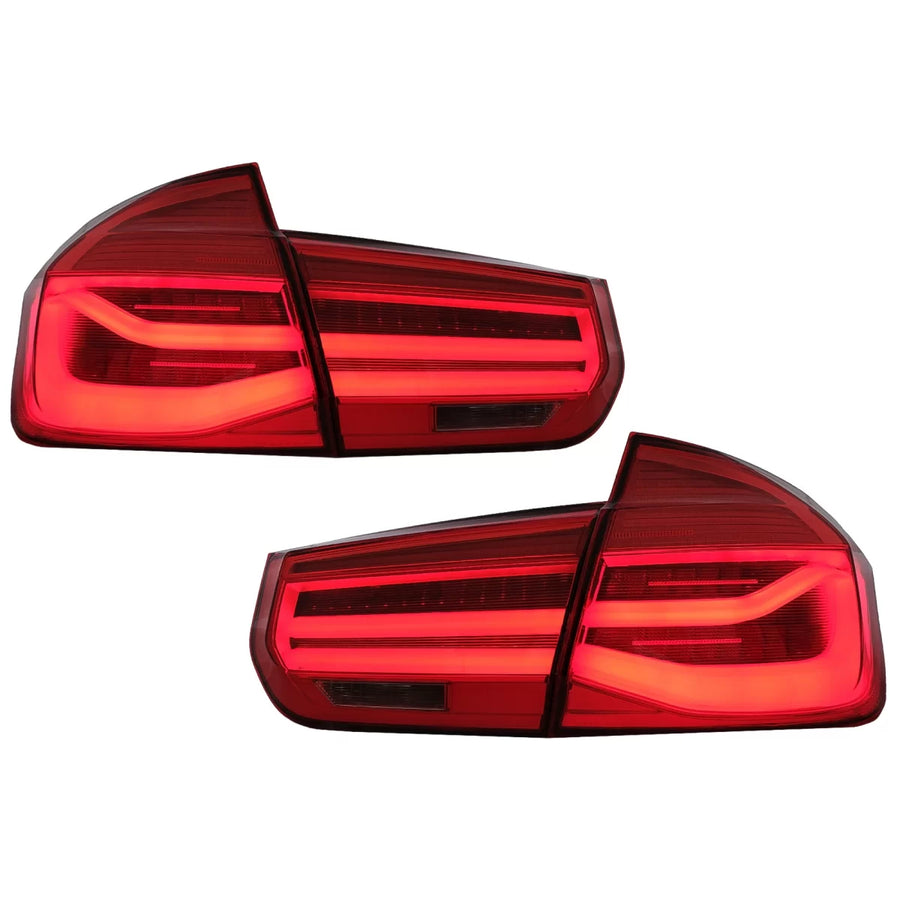 LED Taillights Conversion to LCI Design suitable for BMW 3 Series F30 Pre LCI LCI (2011-2019) Red Clear with Dynamic Sequenti