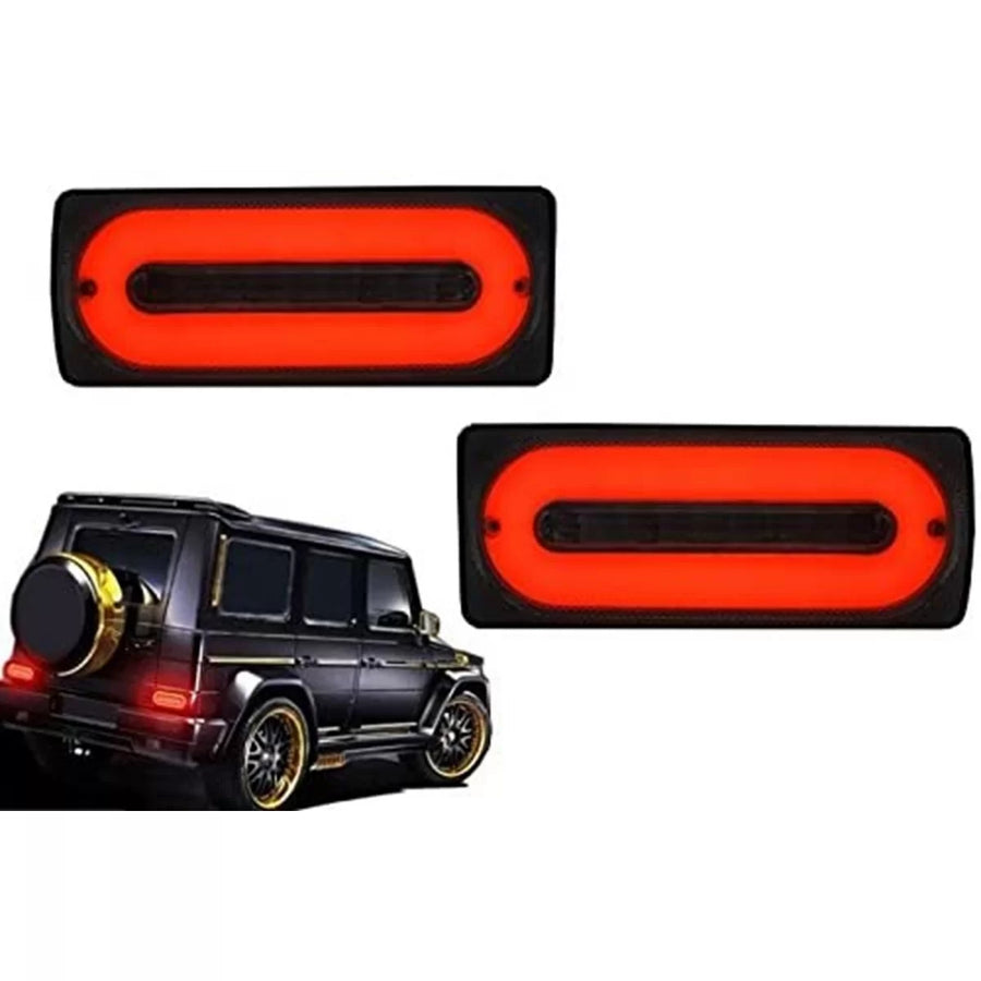 LED Taillights Light Bar suitable for Mercedes G-class W463 (1989-2015) Smoke Dynamic Sequential Turning Lights – product ima