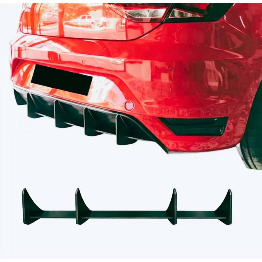 Leon Mk3 Splitter Diffuser For Aero Bumper Matte Black ABS Plastic / 2012-2016 – product image 1