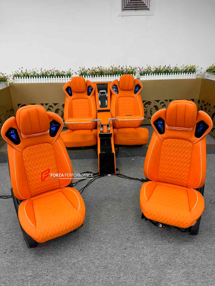 Buy Now LUXURY VIP INTERIOR PREMIUM SEATS FOR MERCEDES BENZ G CLASS W464 W463A W463 and upgrade car parts from SIR Tuning at the Best Price. Headlights, Tail lights, Bodykits, Navigations, body kit and more - Fast & Free Shipping within Europe, US & Worldwide.