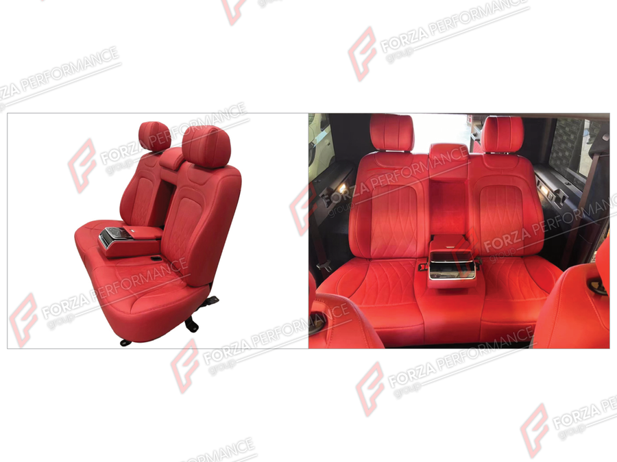 Buy Now LUXURY VIP SEATS SET for MERCEDES-BENZ G-CLASS W465 G63 G450D G500 G550 2025+ and upgrade car parts from SIR Tuning at the Best Price. Headlights, Tail lights, Bodykits, Navigations, Body Kit and more - Fast & Free Shipping within Europe, US & Worldwide.