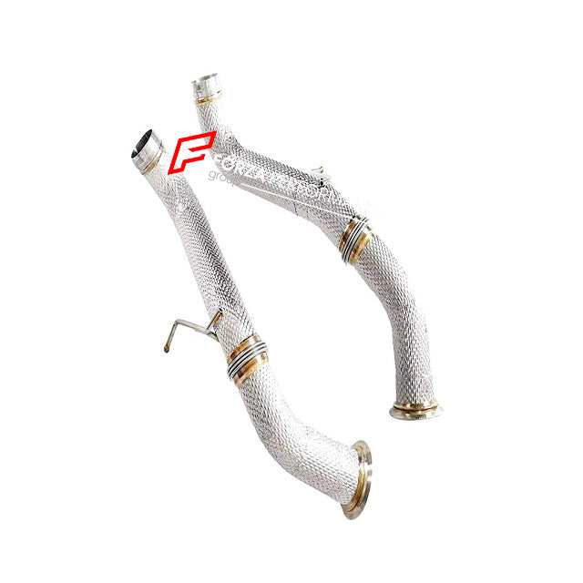 Buy Now Exhaust downpipe For Mclaren MP4-12C 3.8T and upgrade car parts from SIR Tuning at the Best Price. Headlights, Tail lights, Bodykits, Navigations, Exhaust system and more - Fast & Free Shipping within Europe, US & Worldwide.