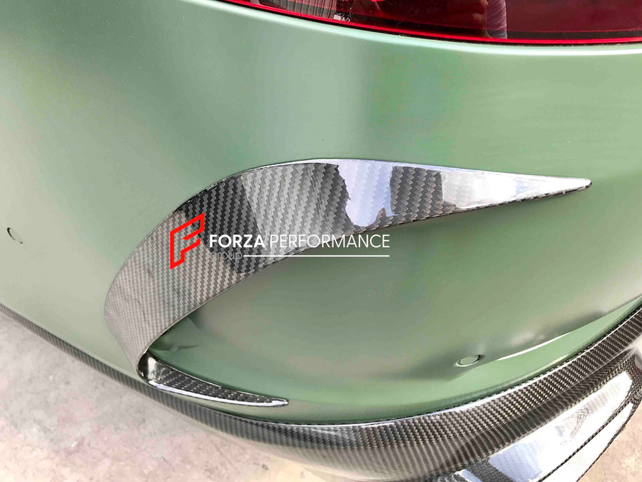 Buy Now CARBON FIBER REAR BUMPER CANADRDS for MERCEDES BENZ AMG GT x290 GT43 GT50 GT53 2019+ and upgrade car parts from SIR Tuning at the Best Price. Headlights, Tail lights, Bodykits, Navigations, body kit and more - Fast & Free Shipping within Europe, US & Worldwide.