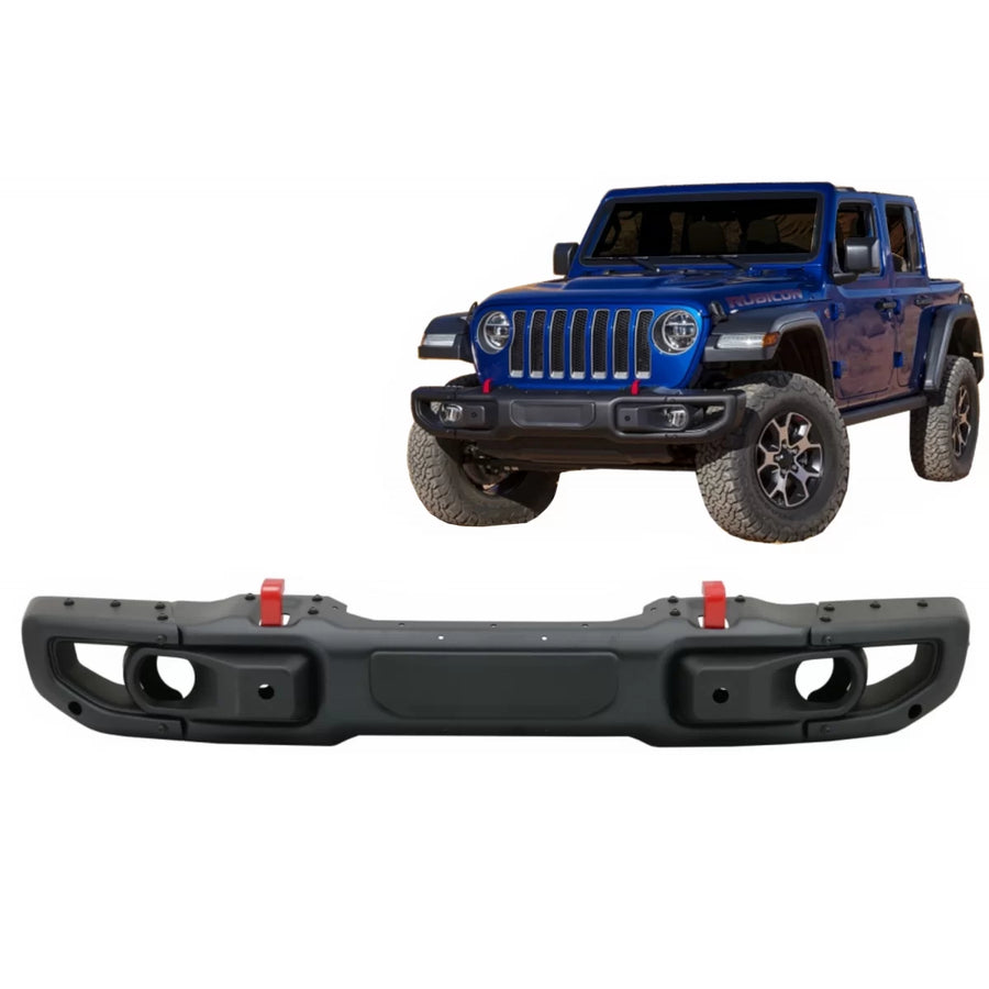 Metal Front Bumper suitable for Jeep Wrangler JL (2018-Up) 10th Anniversary Hard Rock Style – product image 1