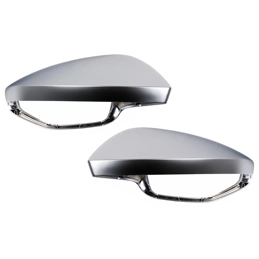 Mirror Covers Caps suitable for Audi A7 4K8 (2018-Up) A6 C8 (2019-2025) LHD Silver – product image 1