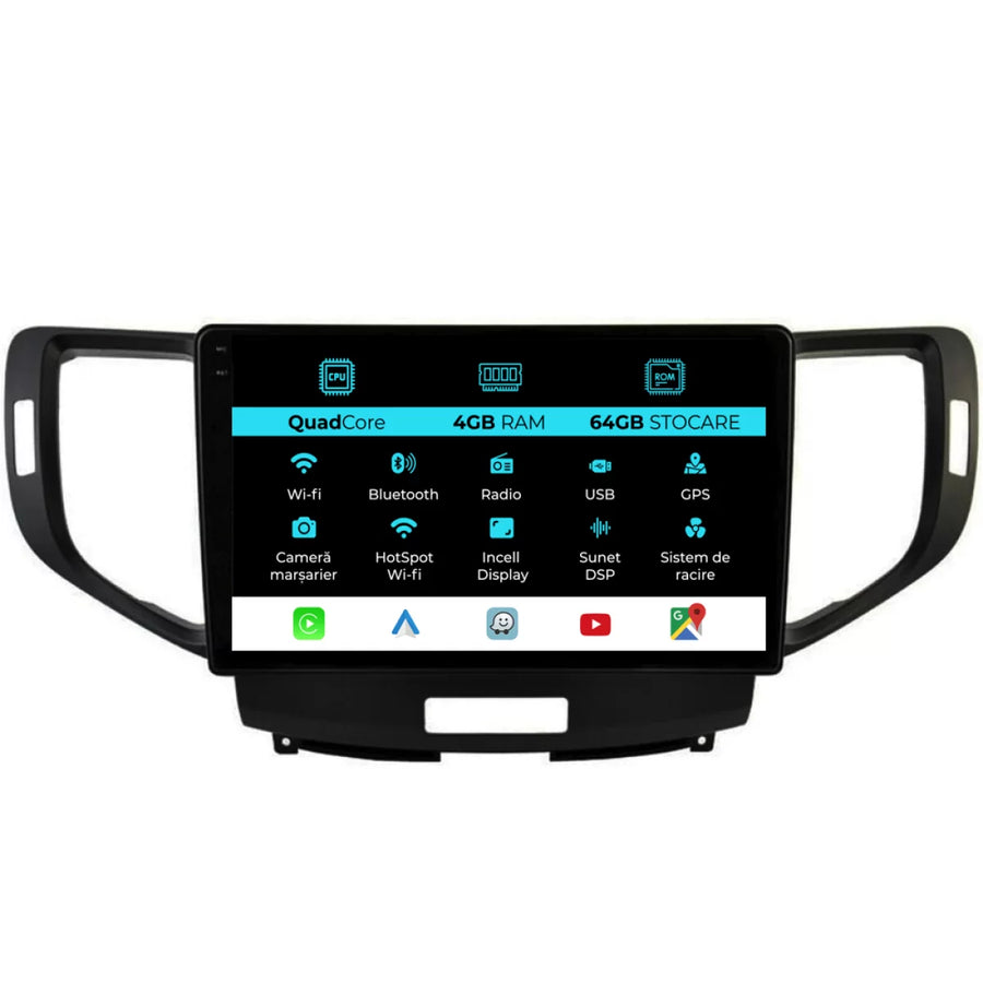 Navigation for Honda Accord, 2008-2012, QuadCore, 9Inch, 4Gb Ram, 64Gb Storage, Carplay – product image 1