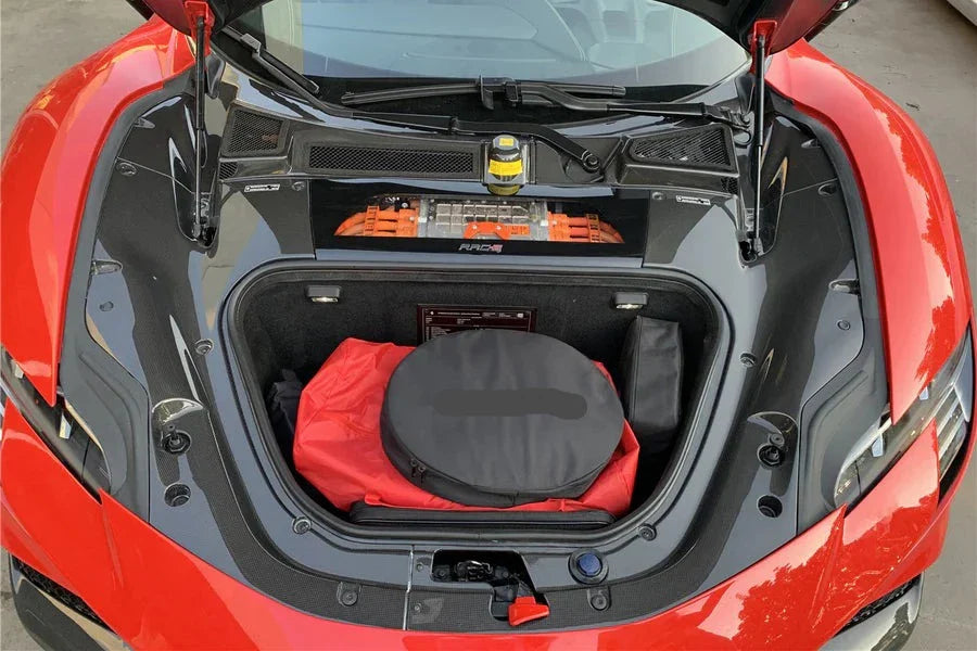 Buy Now DRY CARBON AUTOCLAVE FRONT STORAGE BOX INTERIOR FOR FERRARI SF90 STRADALE | OEM STYLE and upgrade car parts from SIR Tuning at the Best Price. Headlights, Tail lights, Bodykits, Navigations, body kit and more - Fast & Free Shipping within Europe, US & Worldwide.