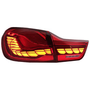 OLED Taillights suitable for BMW 4 Series F32 F33 F36 M4 F82 F83 (2013-03.2019) Red Clear with Dynamic Sequential Turning Lig