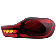 OLED Taillights suitable for BMW 4 Series F32 F33 F36 M4 F82 F83 (2013-03.2019) Red with Dynamic Sequential Turning Light – p