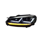 Osram Xenon Upgrade Headlights LEDriving suitable for VW Golf 6 VI (2008-2012) Chrome LED Dynamic Sequential Turning Lights –