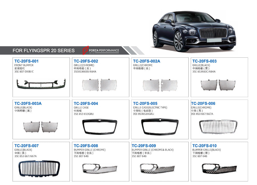 Buy Now PARTS for BENTLEY FLYING SPUR 2020 and upgrade car parts from SIR Tuning at the Best Price. Headlights, Tail lights, Bodykits, Navigations, body kit and more - Fast & Free Shipping within Europe, US & Worldwide.