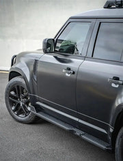Buy Now PLUMB DRY CARBON SIDE STEP BAR for LAND ROVER DEFENDER 90 110 130 L663 2019+ and upgrade car parts from SIR Tuning at the Best Price. Headlights, Tail lights, Bodykits, Navigations, Carbon body kit and more - Fast & Free Shipping within Europe, US & Worldwide.