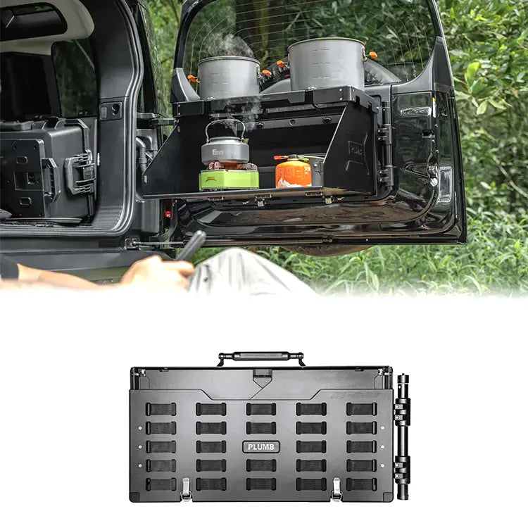 Buy Now PLUMB TAILGATE TABLE PLATFORM for LAND ROVER DEFENDER 90 110 130 L663 2019+ and upgrade car parts from SIR Tuning at the Best Price. Headlights, Tail lights, Bodykits, Navigations, Carbon body kit and more - Fast & Free Shipping within Europe, US & Worldwide.
